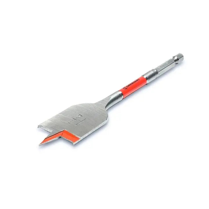 CRESCENT Flat Spade Drill Bit, 1-1/4 in x 6 in - GW CDFP-649 Drill Bit CRESCENT
