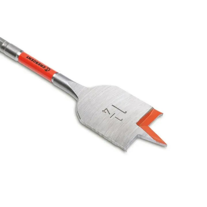 CRESCENT Flat Spade Drill Bit, 1-1/4 in x 6 in - GW CDFP-649 Drill Bit CRESCENT