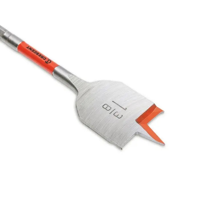CRESCENT Flat Spade Drill Bit, 1-3/8 in x 6 in - GW CDFP-651 Drill Bit CRESCENT