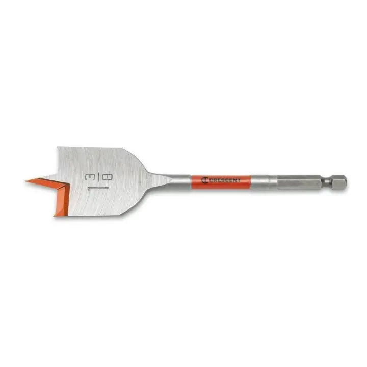 CRESCENT Flat Spade Drill Bit, 1-3/8 in x 6 in - GW CDFP-651 Drill Bit CRESCENT