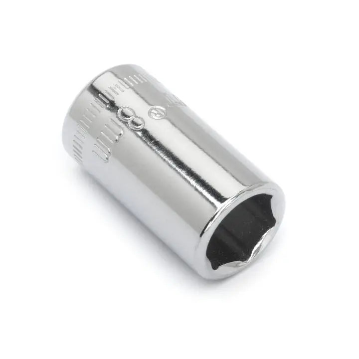 CRESCENT 1/4 in Drive 6 Point Metric Standard Socket, 8mm - GW CDS15N