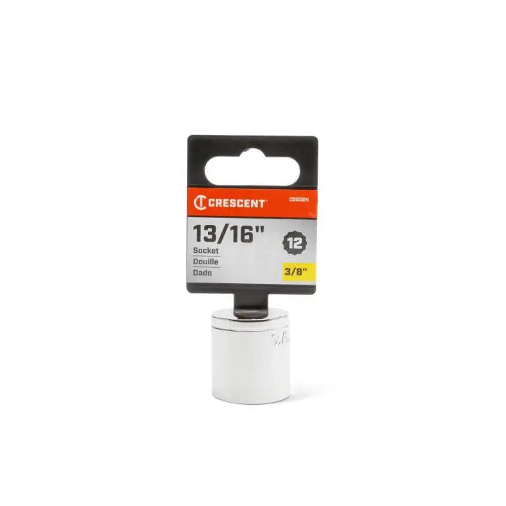 CRESCENT 3/8 in Drive 12 Point SAE Standard Socket, 13/16 in - GW CDS32N