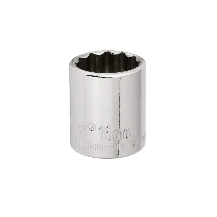 CRESCENT 3/8 in Drive 12 Point Metric Standard Socket, 16mm - GW CDS46N