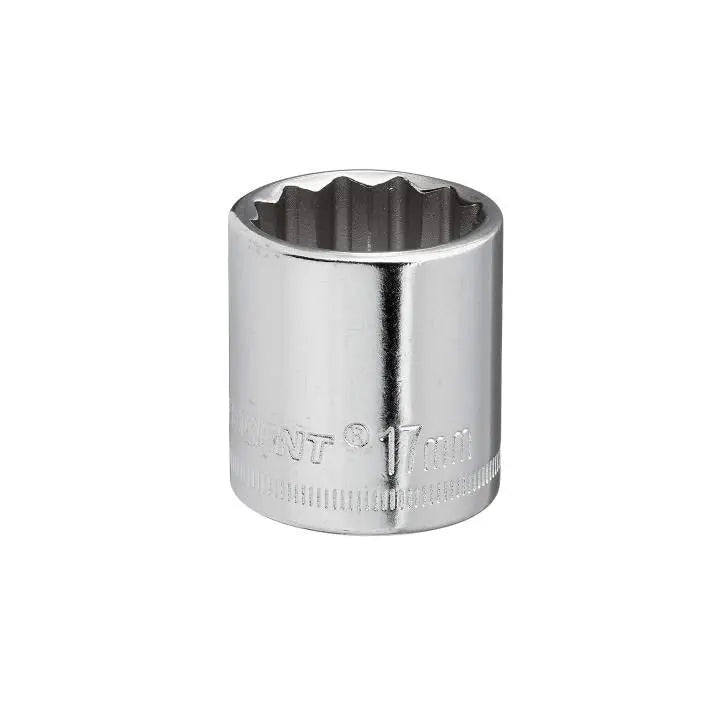 CRESCENT 3/8 in Drive 12 Point Metric Standard Socket, 17mm - GW CDS47N