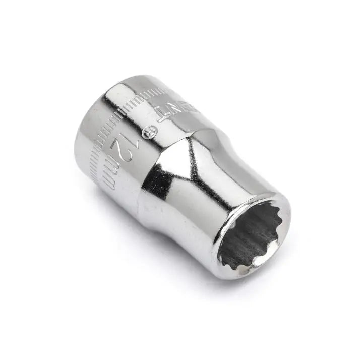 CRESCENT 1/2 in Drive 12 Point Metric Standard Socket, 12mm - GW CDS72N