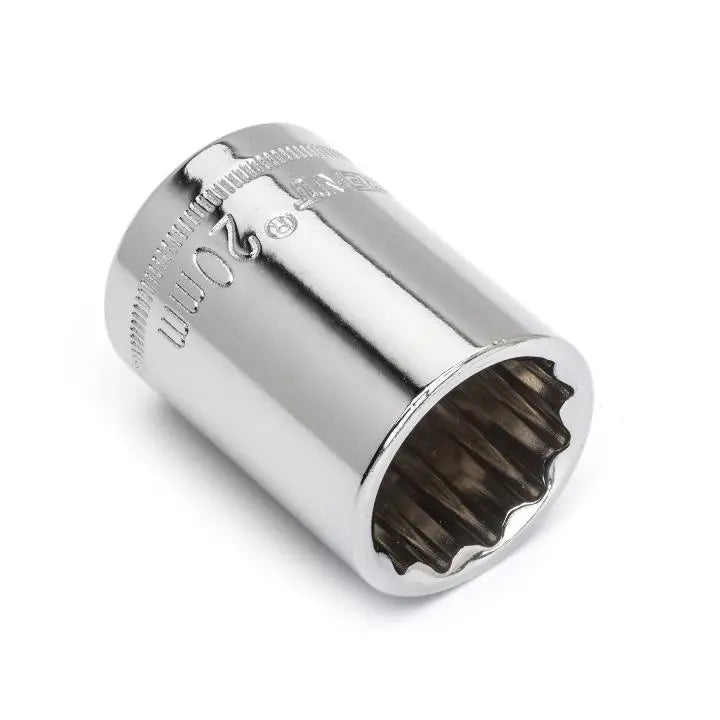 CRESCENT 1/2 in Drive 12-Point Metric Standard Socket, 20mm - GW CDS80N CRESCENT
