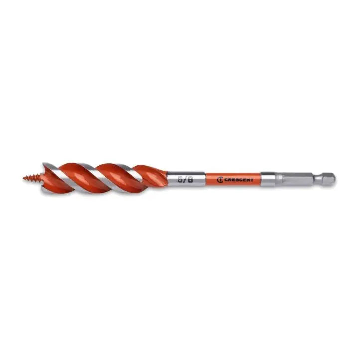 CRESCENT High Speed Auger Drill Bit, 5/8 in x 6 in - GW CDSA-633 Drill Bit CRESCENT