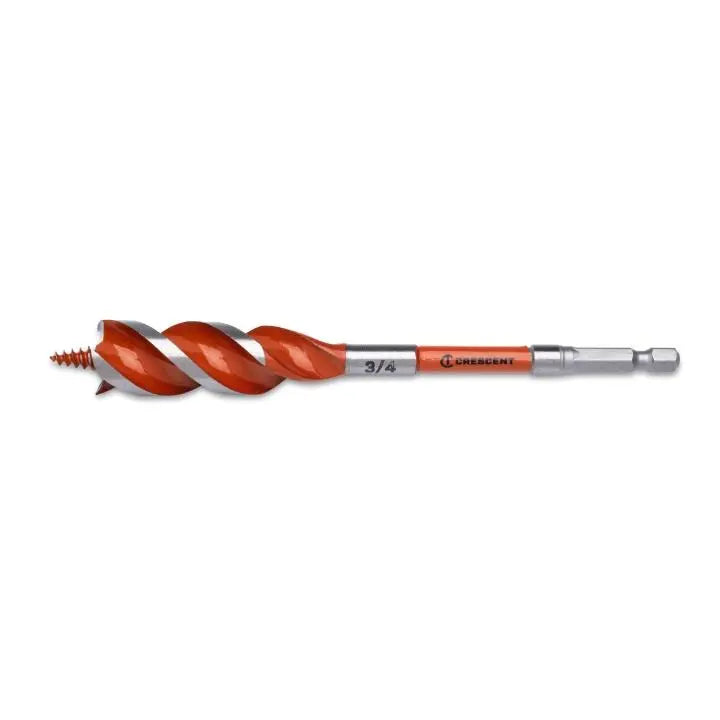CRESCENT High Speed Auger Drill Bit, 3/4 in x 6 in - GW CDSA-637 Drill Bit CRESCENT