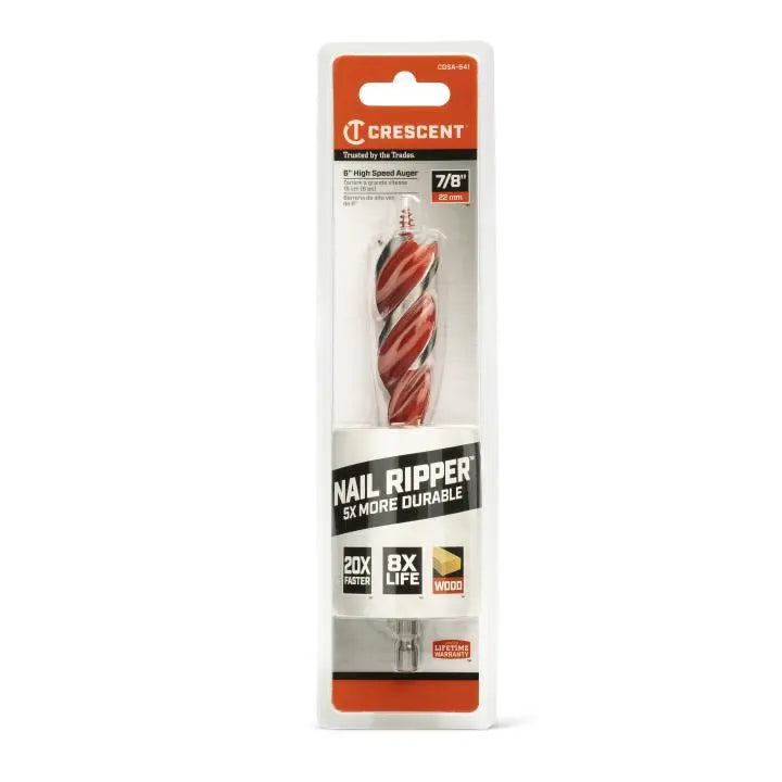 CRESCENT High Speed Auger Drill Bit, 7/8 in x 6 in - GW CDSA-641 Drill Bit CRESCENT