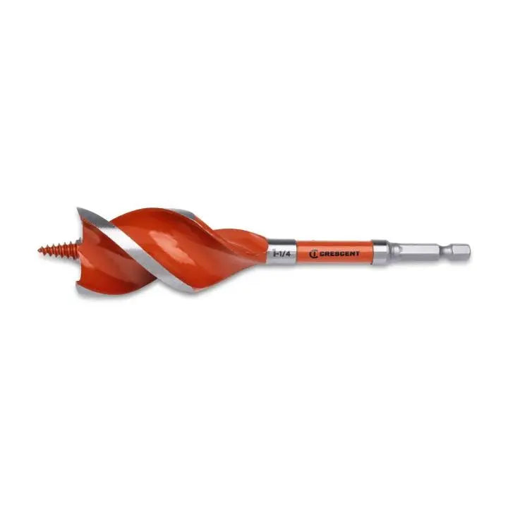 CRESCENT High Speed Auger Drill Bit, 1-1/4 in x 6 in - GW CDSA-649 Drill Bit CRESCENT