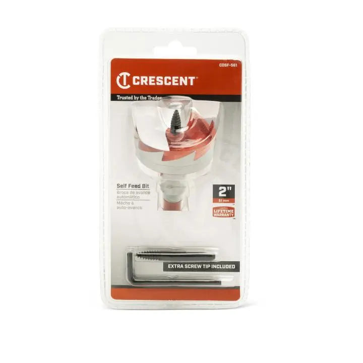 CRESCENT Self Feed Drill Bit, 2 in x 5 in - GW CDSF-561 Drill Bit CRESCENT
