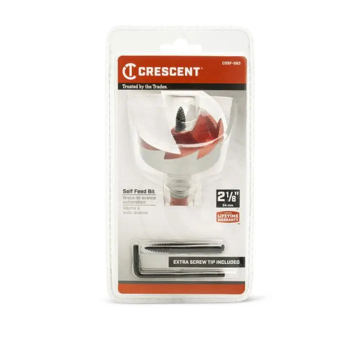 CRESCENT Self Feed Drill Bit, 2-1/8 in x 5 in - GW CDSF-563 Drill Bit CRESCENT