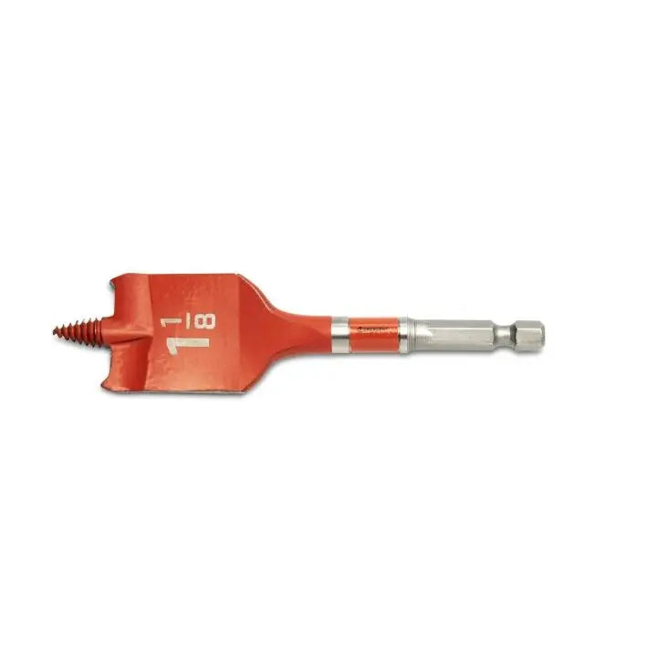 CRESCENT Screw Point Spade Drill Bit, 1-1/8 in x 4 in - GW CDSP-447 Drill Bit CRESCENT