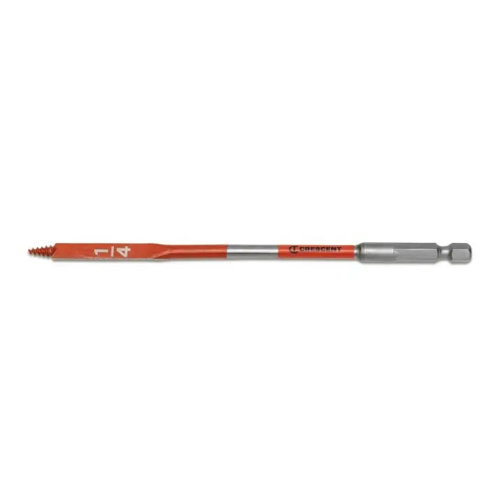 CRESCENT Screw Point Spade Drill Bit, 1/4 in x 6 in - GW CDSP-613 Drill Bit CRESCENT