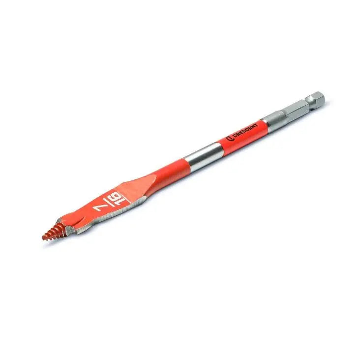 CRESCENT Screw Point Spade Drill Bit, 7/16 in x 6 in - GW CDSP-625 Drill Bit CRESCENT