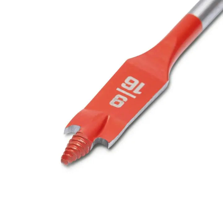 CRESCENT Set of 2 Screw Point Spade Drill Bit, 9/16 in x 6 in - GW CDSP-631-2 Drill Bit Set CRESCENT