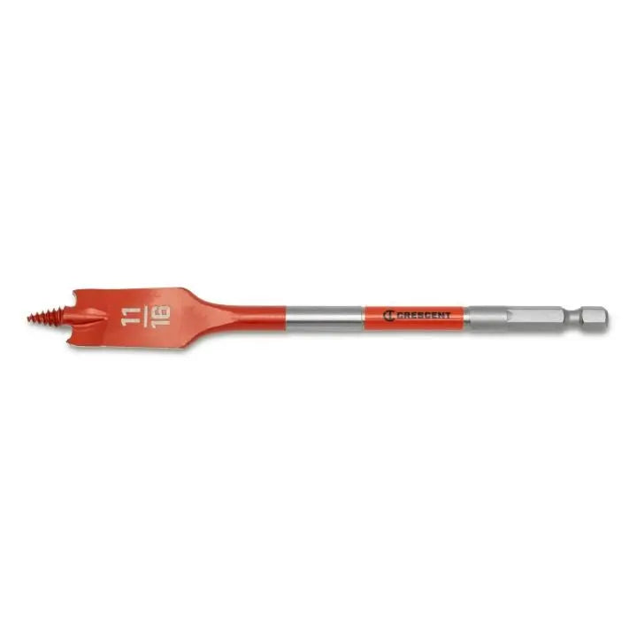 CRESCENT Screw Point Spade Drill Bit, 11/16 in x 6 in - GW CDSP-635 Drill Bit CRESCENT