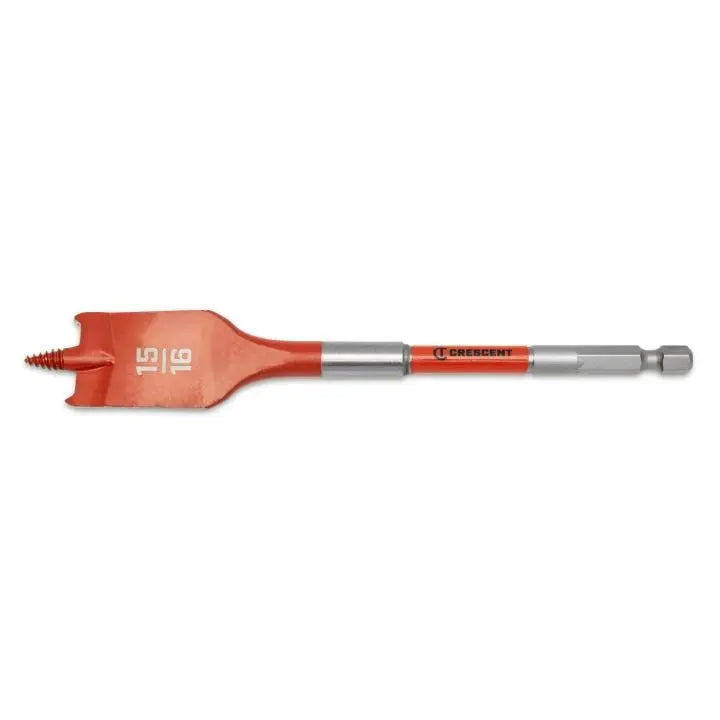 CRESCENT Screw Point Spade Drill Bit, 15/16 in x 6 in - GW CDSP-643 Drill Bit CRESCENT