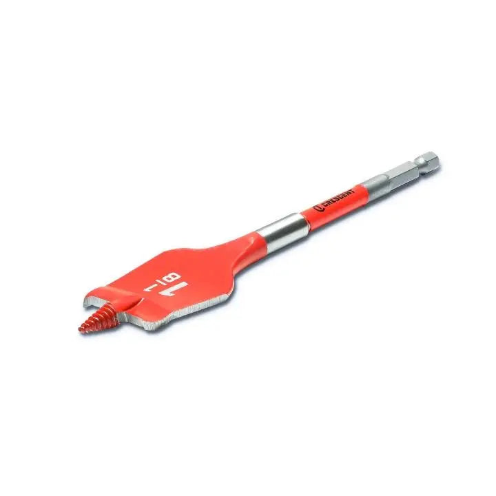 CRESCENT Screw Point Spade Drill Bit, 1-1/8 in x 6 in - GW CDSP-647 Drill Bit CRESCENT