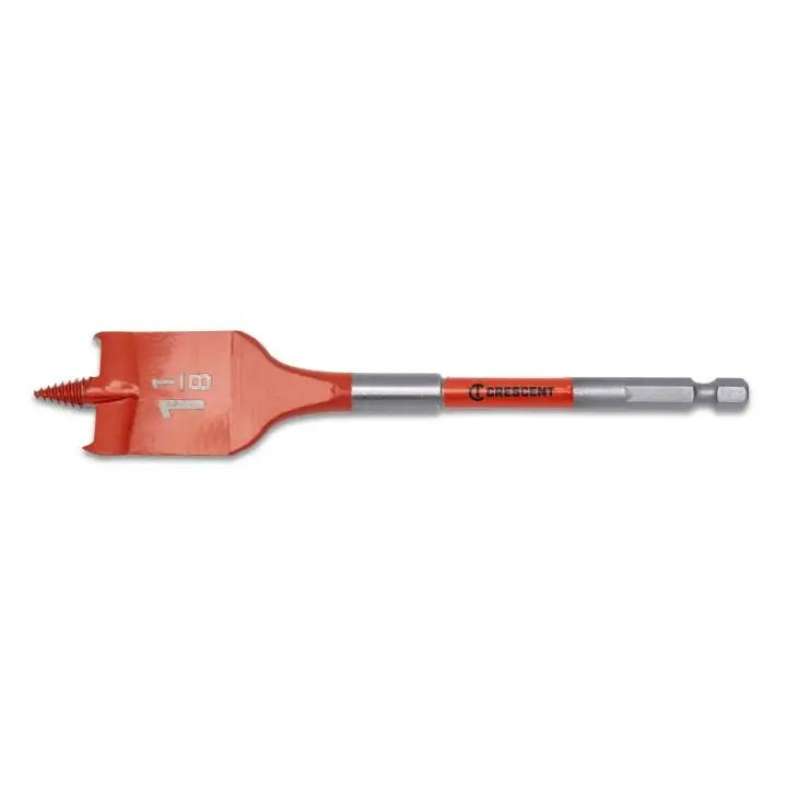 CRESCENT Screw Point Spade Drill Bit, 1-1/8 in x 6 in - GW CDSP-647 Drill Bit CRESCENT
