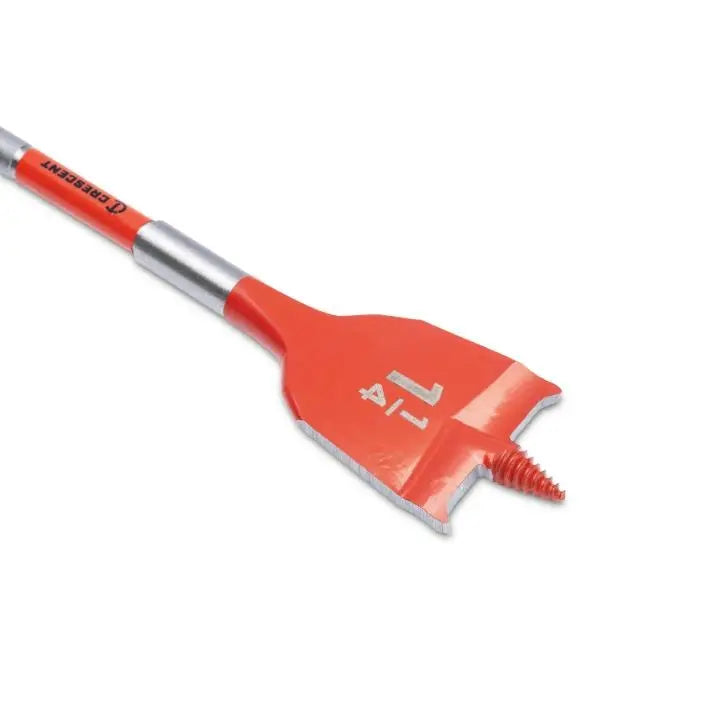 CRESCENT Screw Point Spade Drill Bit, 1-1/4 in x 6 in - GW CDSP-649 Drill Bit CRESCENT
