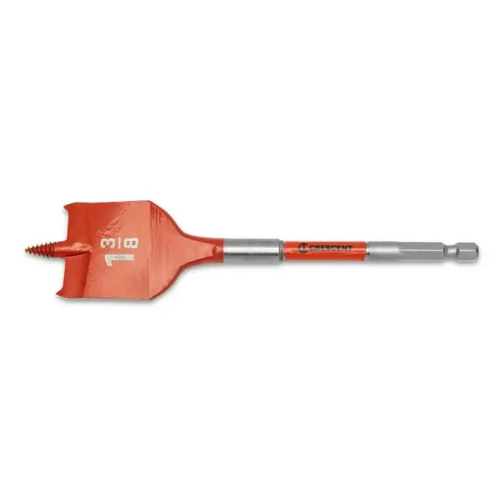 CRESCENT Screw Point Spade Drill Bit, 1-3/8 in x 6 in - GW CDSP-651 Drill Bit CRESCENT