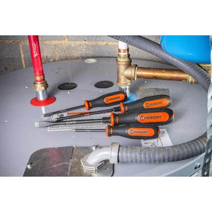 CRESCENT Set of 4 Diamond Tip Dual Material Screwdriver - GW CDTSET4PC Screwdriver Set CRESCENT