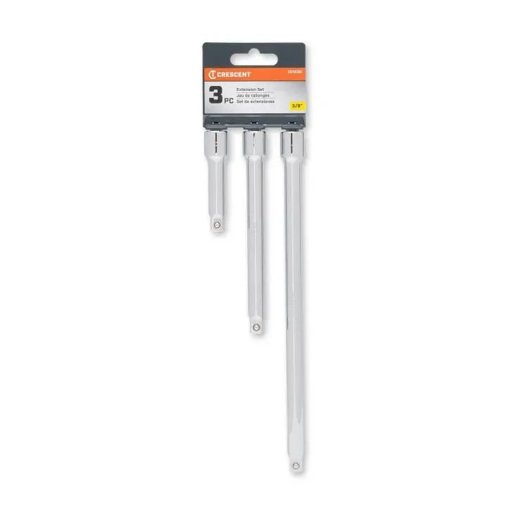 CRESCENT3 Pc. 3/8" Drive Extension Set 3", 6" & 10" - CDTA15C CRESCENT