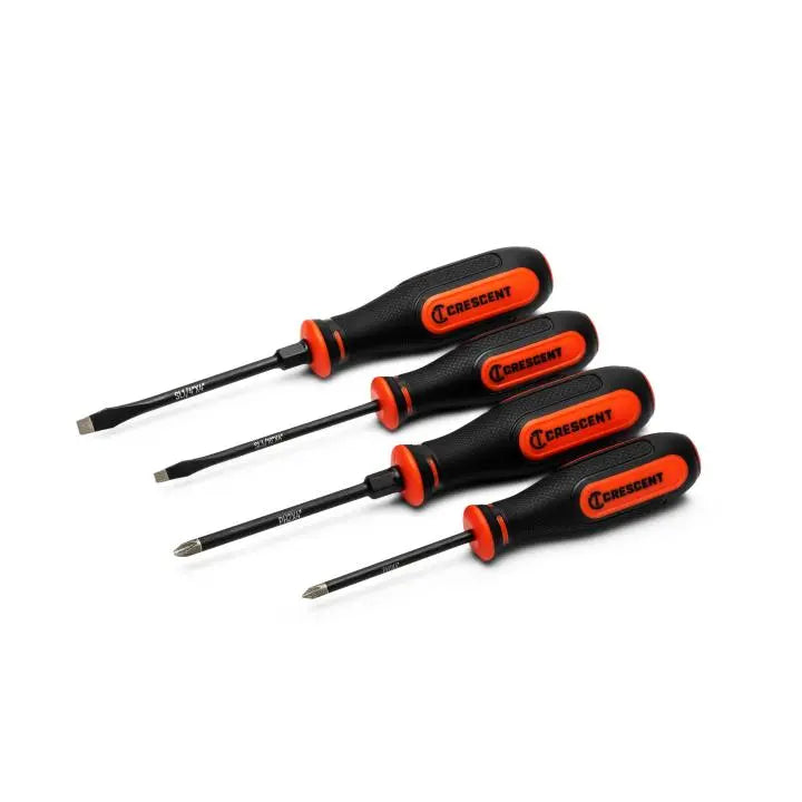 CRESCENT Set of 4 Diamond Tip Dual Material Screwdriver - GW CDTSET4PC Screwdriver Set CRESCENT