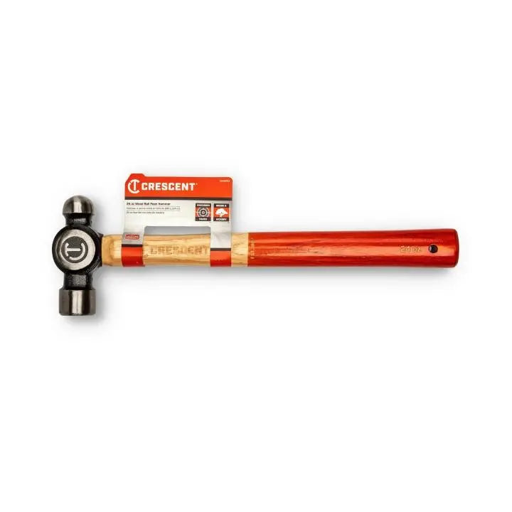 CRESCENT Ball Pein Hammer with Wood Handle, 24 oz - GW CHWBP24 Hammer CRESCENT