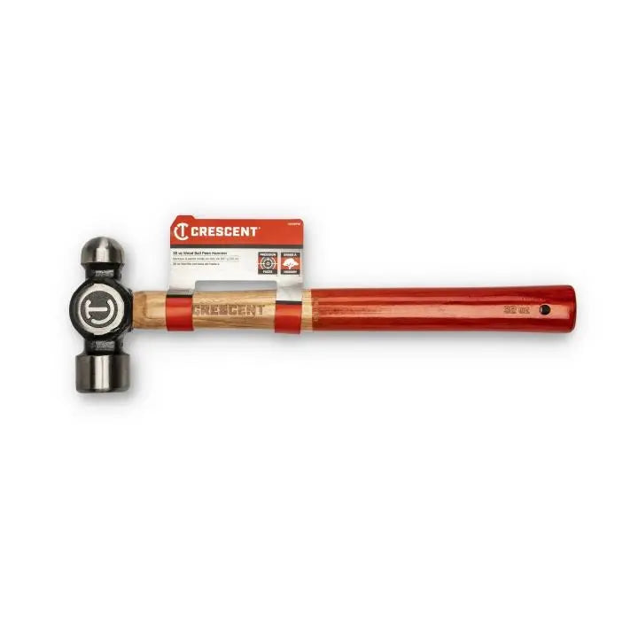 CRESCENT Wood Ball Pein Hammer, 32 oz - GW CHWBP32 Hammer CRESCENT
