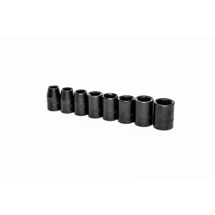 CRESCENT Set of 8 1/2 in Drive 6-Point Metric Standard Impact Socket - GW CIMS1N CRESCENT