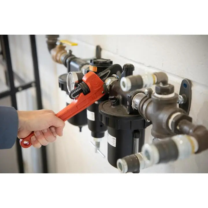 CRESCENT Cast Iron Slim Jaw Pipe Wrench, 10 in - GW CIPW10S CRESCENT