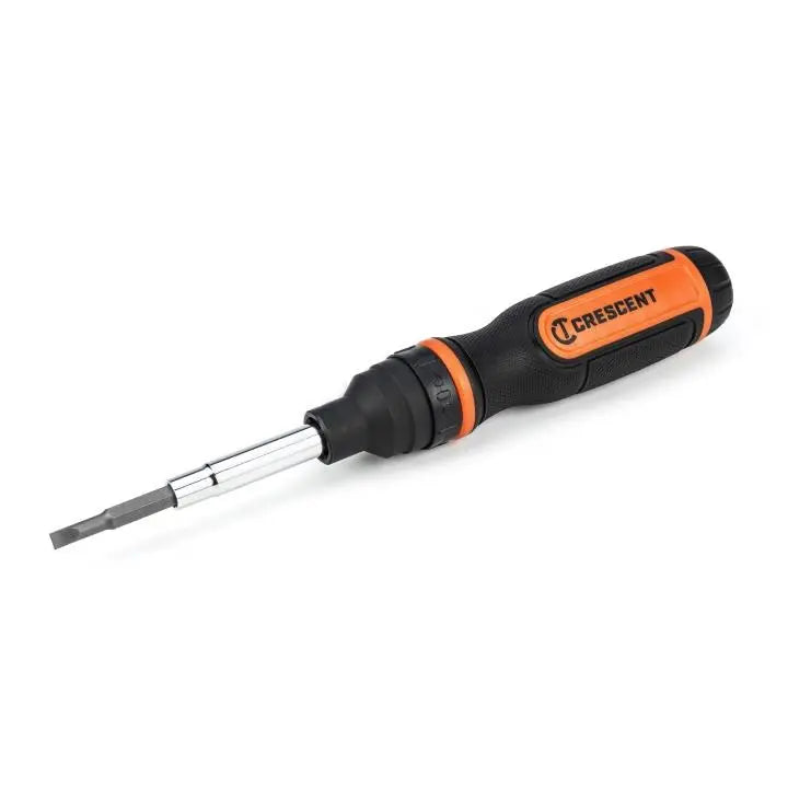 CRESCENT Set of 10 11-in-1 Ratcheting Multi-Bit Driver - GW CMBS11R Bit Driver Set CRESCENT
