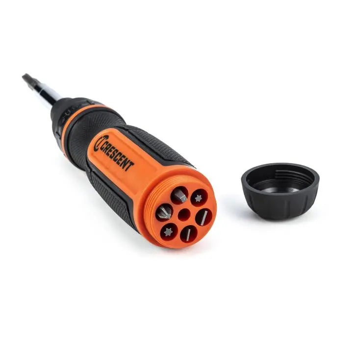 CRESCENT Set of 10 11-in-1 Ratcheting Multi-Bit Driver - GW CMBS11R Bit Driver Set CRESCENT