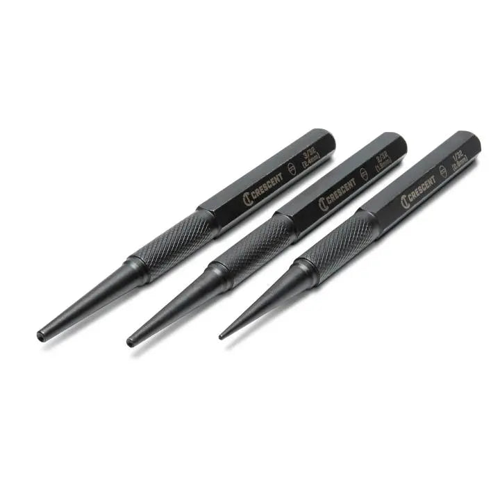 CRESCENT Set of 3 Steel Nail Punch - GW CNPS12332S Punch Set CRESCENT