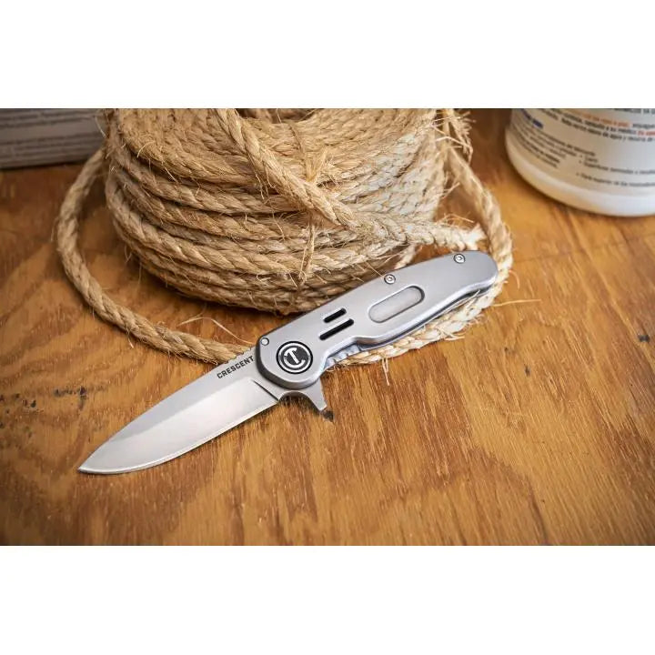 CRESCENT Low Profile Pocket Knife, 2-1/2 in - GW CPK258FL Knife CRESCENT