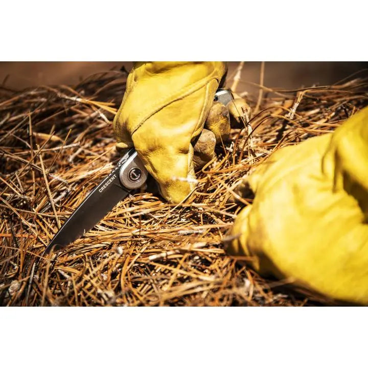 CRESCENT Drop-Point Aluminum Handle Pocket Knife, 3-1/4 in - GW CPK325A CRESCENT