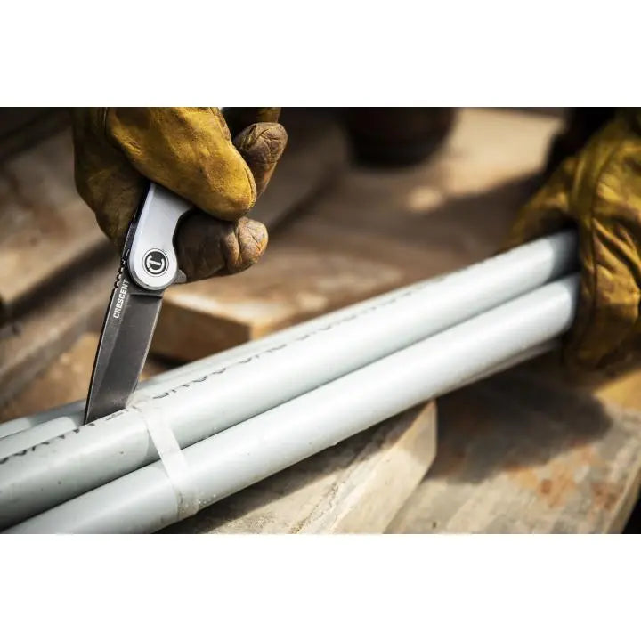 CRESCENT Drop-Point Aluminum Handle Pocket Knife, 3-1/4 in - GW CPK325A CRESCENT