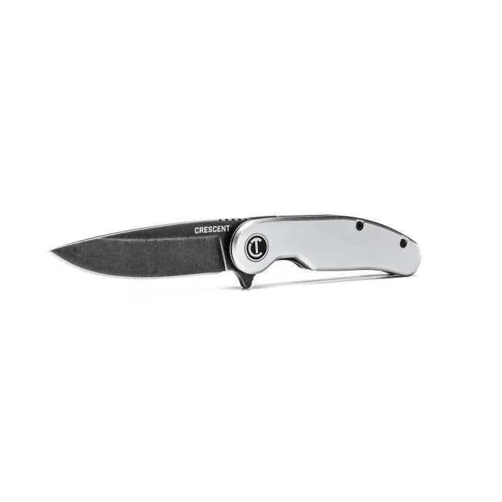 CRESCENT Drop-Point Aluminum Handle Pocket Knife, 3-1/4 in - GW CPK325A CRESCENT