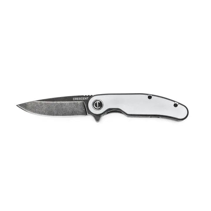 CRESCENT Drop-Point Aluminum Handle Pocket Knife, 3-1/4 in - GW CPK325A CRESCENT