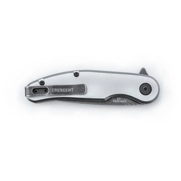 CRESCENT Drop-Point Aluminum Handle Pocket Knife, 3-1/4 in - GW CPK325A CRESCENT