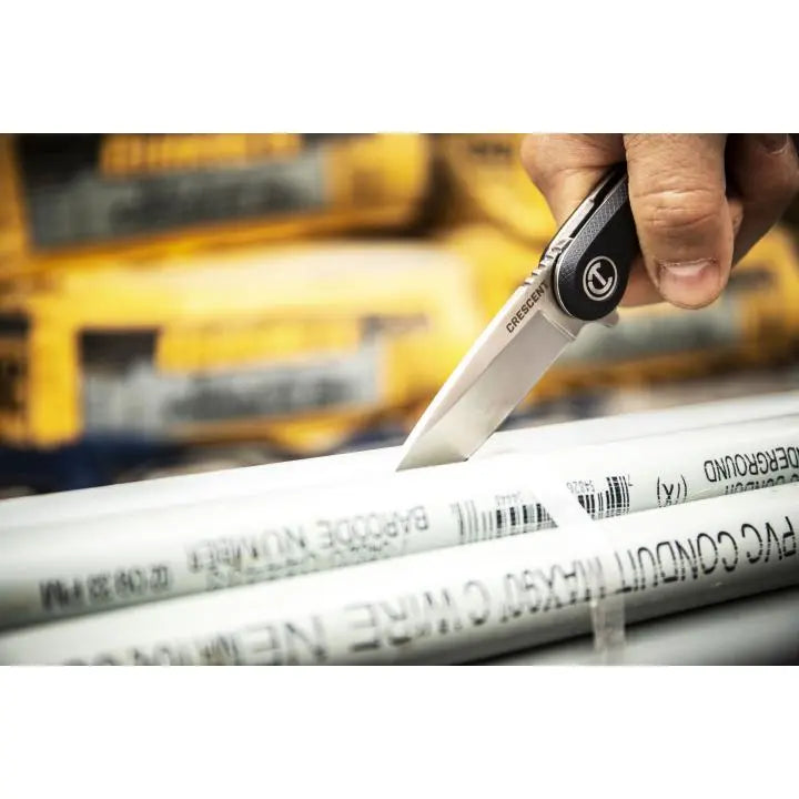 CRESCENT Drop-Point Composite Handle Pocket Knife, 3-1/4 in - GW CPK325C CRESCENT