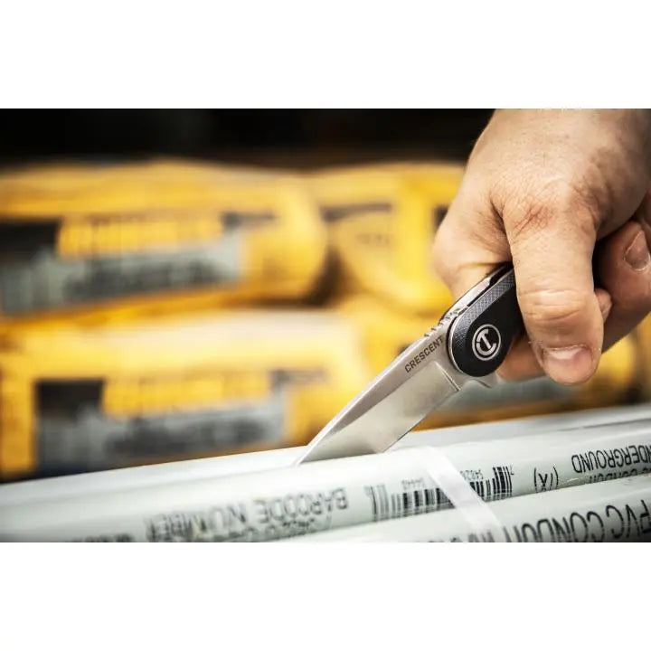 CRESCENT Drop-Point Composite Handle Pocket Knife, 3-1/4 in - GW CPK325C CRESCENT