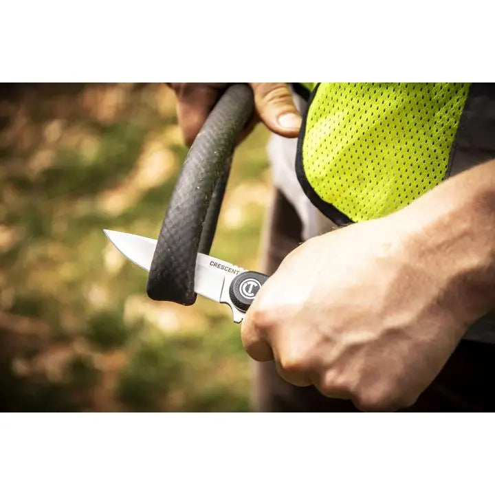 CRESCENT Drop-Point Composite Handle Pocket Knife, 3-1/4 in - GW CPK325C CRESCENT