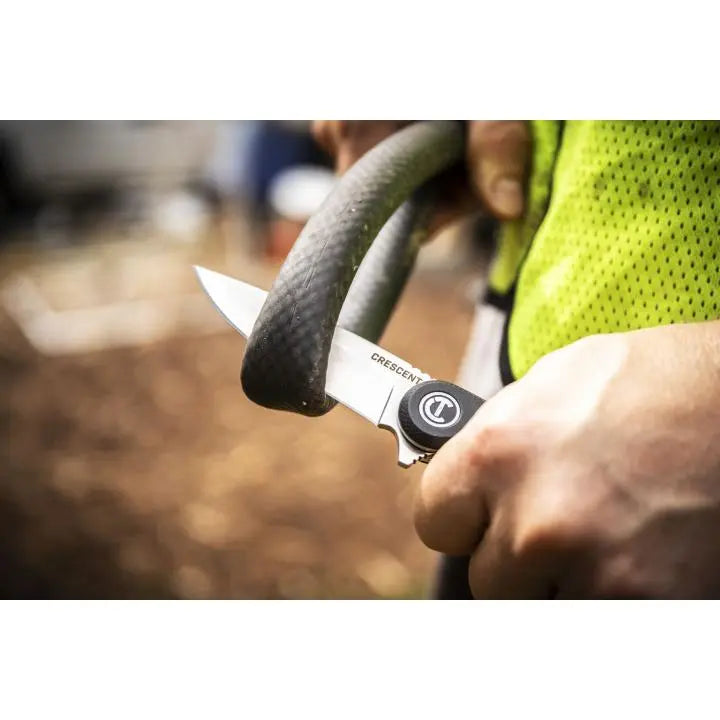 CRESCENT Drop-Point Composite Handle Pocket Knife, 3-1/4 in - GW CPK325C CRESCENT