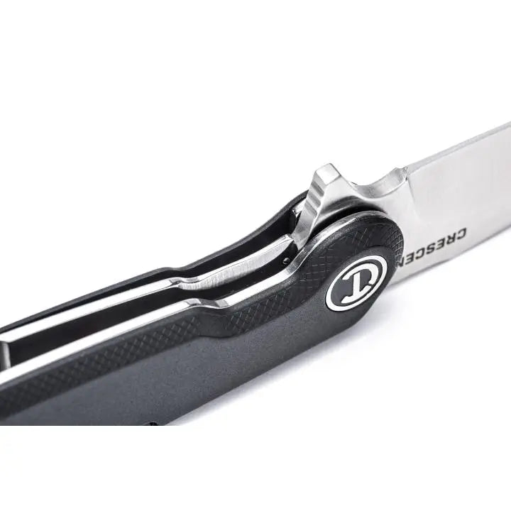 CRESCENT Black Harpoon Blade Composite Handle Pocket Knife, 3-1/2 in - GW CPK350C CRESCENT
