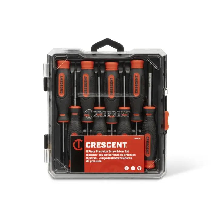 CRESCENT Set of 8 Precision Screwdriver - GW CPR8PCSET Screwdriver Set CRESCENT