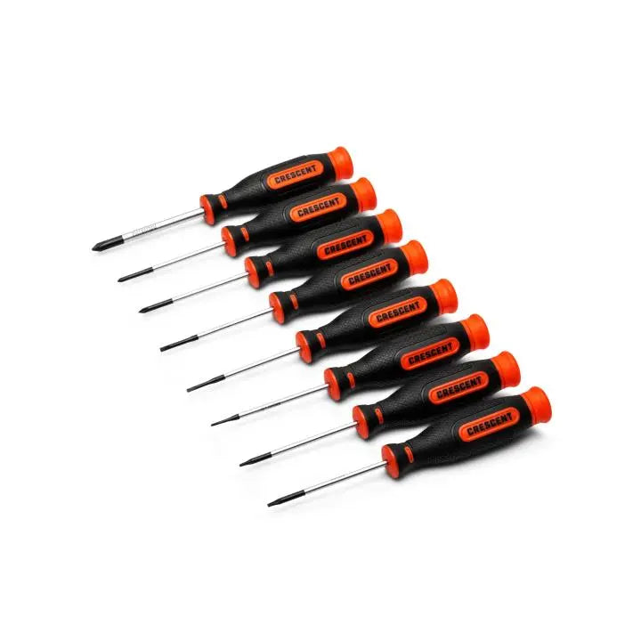 CRESCENT Set of 8 Precision Screwdriver - GW CPR8PCSET Screwdriver Set CRESCENT