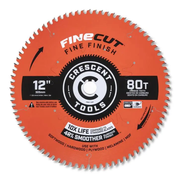 CRESCENT Set of 10 FineCut Finishing Circular Saw Blade, 7-1/4 in x 40-Tooth - GW CSBFN-740-10